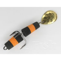 Приманка Мандула "Флажок" XXL Fish Модель 30 цв. ЧерноОранжевоЧерный