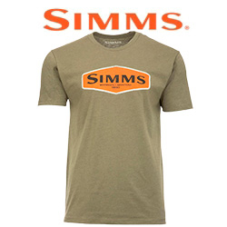 Simms Logo T-Shirt, Military Heather