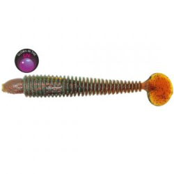 Силиконовая приманка виброхвост RuBaits Bomb Ribster - RBBR100MO01 - Машинное масло О УФ