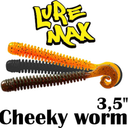 LureMax Cheeky Worm 3,5''/8,5см