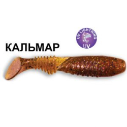 Силиконовая приманка Crazy Fish Dainty 3.3 25-85-32-6 кальмар цв. dark beer (темное пиво)