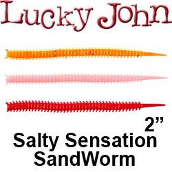 Lucky John Salty Sensation SandWorm 2"