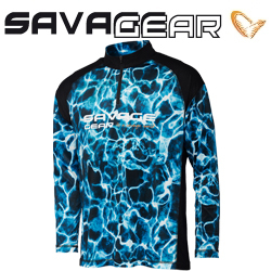 Savage Gear Marine UV Tee Long Sleeve Sea Blue T-Shirt