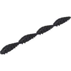 Силиконовая приманка Личинка Mikado M-Area Multi Insect 4x23mm цвет BLACK (1уп.- 8шт.) (PMMI-23-BK)