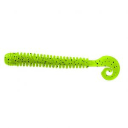 Мягкие приманки LureMax Cheeky Worm 2,5''/6см, LSCW25-002 Lime pepper  (10 шт.)