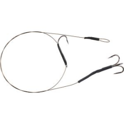 Поводок стальной комбинированный Mikado X-Plode с тройн. №3 и крюч. №3 (уп.2 шт.) 10к (Арт.ZG11-026)