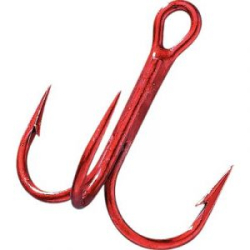 Крючок тройник Daiichi XXXX Strong Wide Gap цвет Red (5 шт) №4