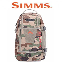 Simms Tributary Sling Pack, Woodland Camo, 10L