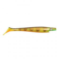 Приманка силиконовая Strike Pro XXL Pig Shad Jr. 20см 50гр 2шт. Orange Belly Perch C039