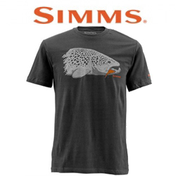 Simms Kype Jaw T-Shirt Charcoal Heather