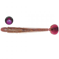 Силиконовая приманка виброхвост RuBaits Long Bomb Ribster - RBPR140Vi03 - Смородина какао УФ