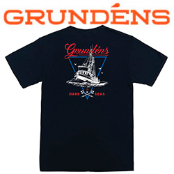 Grundens Dark Seas X Grundens Long Range T-Shirt, Black