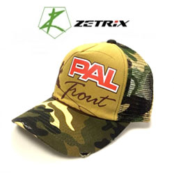 PAL Trout Cap PTC-1702 Brown Camo Beak, Brown Camo Mesh