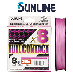 Sunline SaltiMate Full Contact x8 [Sakura Pink] 300m