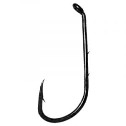 Крючок Daiichi Bait Holder Down Eye, 9 шт. в уп., цвет Black Nickel №4