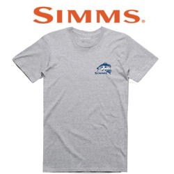 Simms Bass Bend T-Shirt Grey Heather