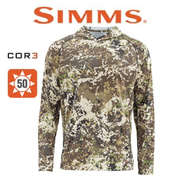 Simms SolarFlex Hoody Print, River Camo