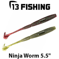 13 Fishing Ninja Worm 5.5"