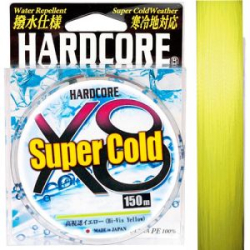 Шнур плетеный Duel Hardcore Super Cold X8 #0,8 0,15мм 150м (hi-vis yellow)