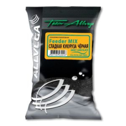 Прикормка Allvega "Team Allvega Feeder Mix Sweet Corn Black" 1 кг (СЛАДКАЯ КУКУРУЗА ЧЕРНАЯ)