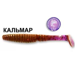 Силиконовая приманка Crazy Fish Scalp Minnow 5.5" 19-130-12-6 кальмар цв. ultraviolet (ультрафиолет)