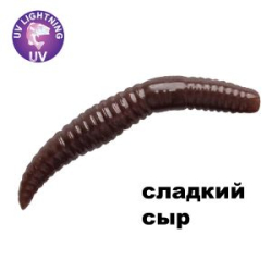 Силиконовая приманка Crazy Fish MF Baby Worm 2" 66-50-100-9-EF сладкий сыр цв. 100