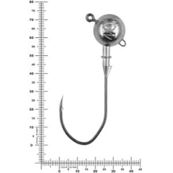 Призёр джиг-головка Stinger Eye Jig 40 гр, кр-к VD-074 №5/0, 3 шт/уп