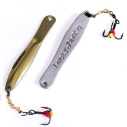 Блесна вертикальная зимняя Lucky John Walle с цепочкой и крючком 50мм цвет GS