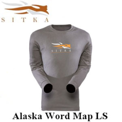 Sitka Alaska Word Map LS Charcoal