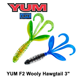 YUM F2 Wooly Hawgtail 3" 