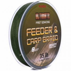 Леска плетёная Kaida Ultimate Feeder & Carp Braid темно-зеленая 200м 0,18мм