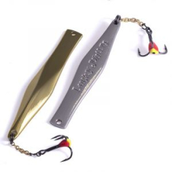 Блесна вертикальная зимняя Lucky John Kalomies с цепочкой и крючком 75мм цвет GS