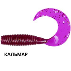 Силиконовая приманка Crazy Fish Angry Spin 1" 20-25-2-6 кальмар цв. lilac (сирень)