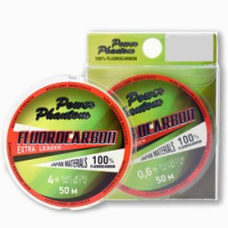 Леска Power Phantom Fluorocarbon Extra Leader 50м прозрачная #4,0 0,341мм, 8,2 кг.