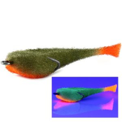 Мормыш Классическая Поролоновая рыбка с открытым двойником 12 см, цв. 41 - крючок № 2/0