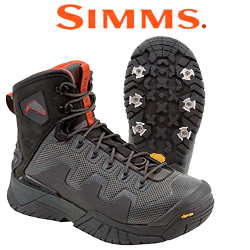 Simms G4 Pro Powerlock Wading Boot - Vibram, Carbon