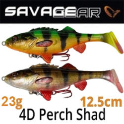 Savage Gear 4D Perch Shad 12.5cm 23g SS