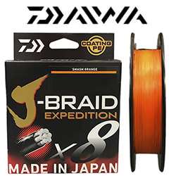 Daiwa J-Braid Expedition × 8E 150m Smash Orange