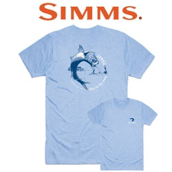 Simms Bow To The King T-Shirt, Light Blue Heather