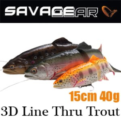 Приманка Savagear 3D Line Thru Trout 15