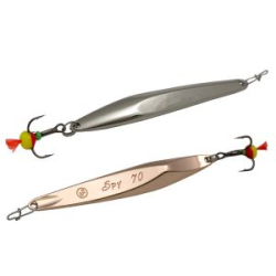 Блесна вертикальная EcoPro Spy 80мм 20гр. цв. S/C