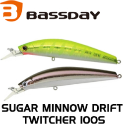 Bassday Sugar Minnow Drift Twitcher 100S