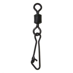 Вертлюг с застежкой Vido Craft Impressed Rolling Swivel With Hooked Snap (BLN) № 4, 7 шт/уп VD-IRSHS-4(7)