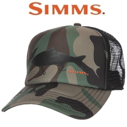 Simms Throwback Trucker, Woodland Camo