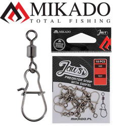 Mikado Jaws With Swivel Predator Snap