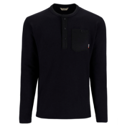 Джемпер Simms Highline Henley, Black, M