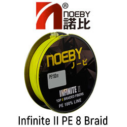 Noeby Infinite II PE 8 Braid 150m (Yellow)