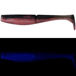 Силиконовая приманка Daiwa Bait Junkie 4.2" Minnow цв. GHOST BLACK RED BELLY