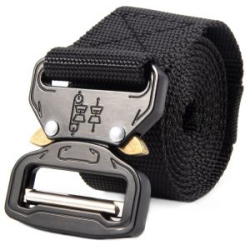 Ремень "Следопыт" Рысь, 1400х38 мм, текстиль, черный