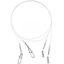 Поводок Zettech материал HardLeader, в упаковке 2 шт (разрывная нагрузка до 25 кг, длина 30см)